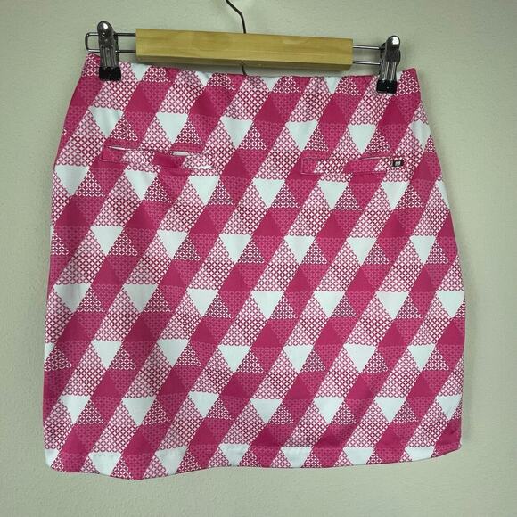 Tail‎ Activewear Pink White Geometric Skort Size S with Zip Pockets - Picture 7 of 10